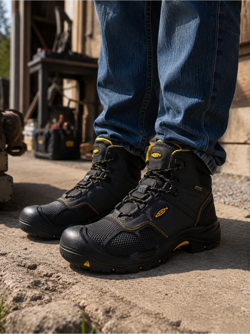 KEEN Utility Louisville 6” Steel Toe Waterproof Work Boots Size 15
